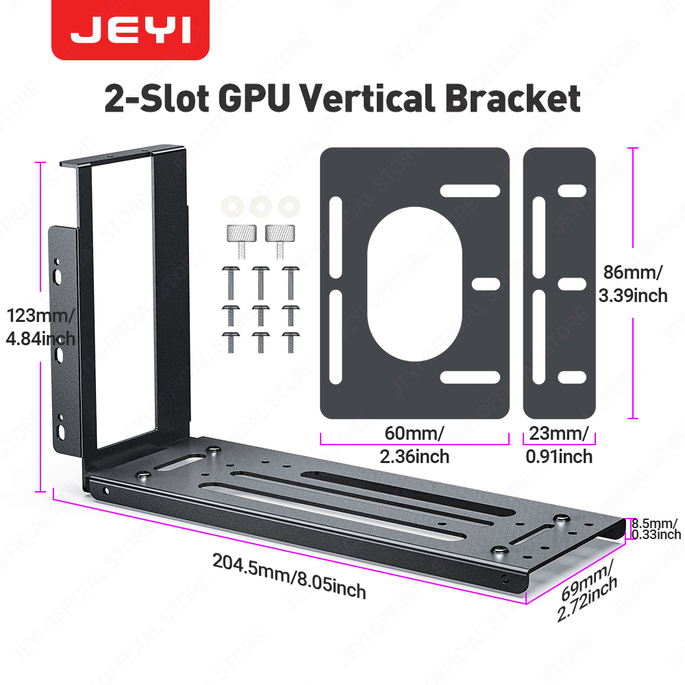 Pcie Extension Cable - JEYI 수직 그래픽 카드 장착 브래킷