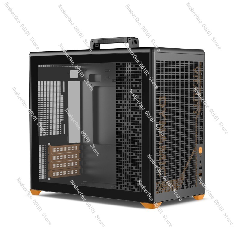 Case Mesh Panel - 측면 창과 메쉬 패널이 있는 휴대용