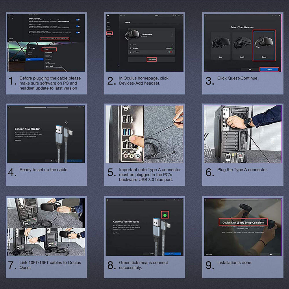 메타 퀘스트2 오큘러스 퀘스트 2 링크 VR 안경 가상 - Virtual Gaming Accessories 리뷰 및 가격