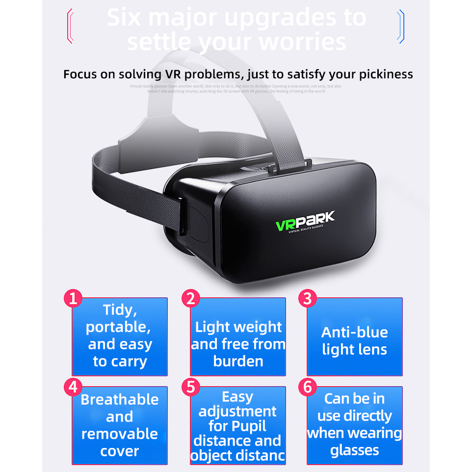 가상 현실 헬멧 VR 안경 3D 헤드셋 휴대폰 렌즈 고 - Gaming Accessories 10 Year Old 리뷰 및 가격