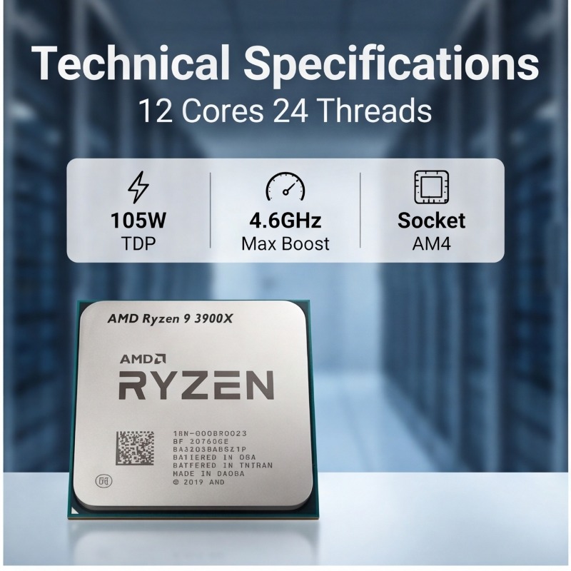 라이젠 9 3900X AMD 데스크탑 CPU, AM4  - Amd Cpu Ryzen 9 리뷰 및 가격