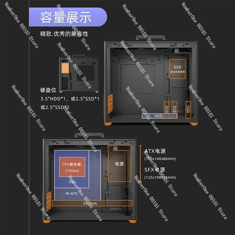 측면 창과 메쉬 패널이 있는 휴대용 MATX 컴퓨터 케 - Case Mesh Panel 리뷰 및 가격