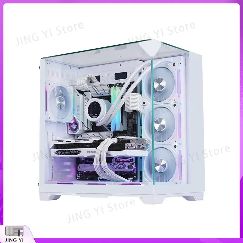 풀 타워 ATX 게이밍 PC 케이스 화이트 메탈 메쉬  - Case Mesh Panel 리뷰 및 가격